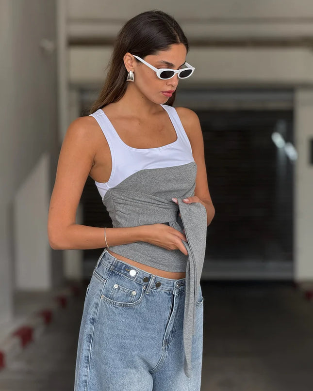 Gray Noir Tank Top