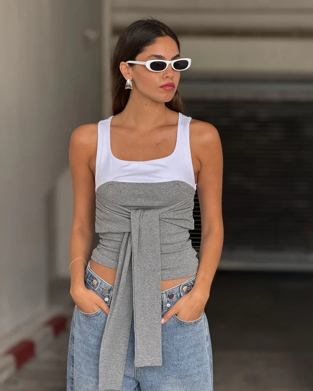 Gray Noir Tank Top