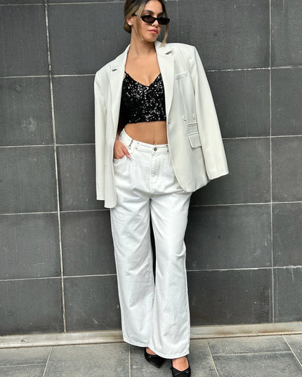 White Louis Jeans