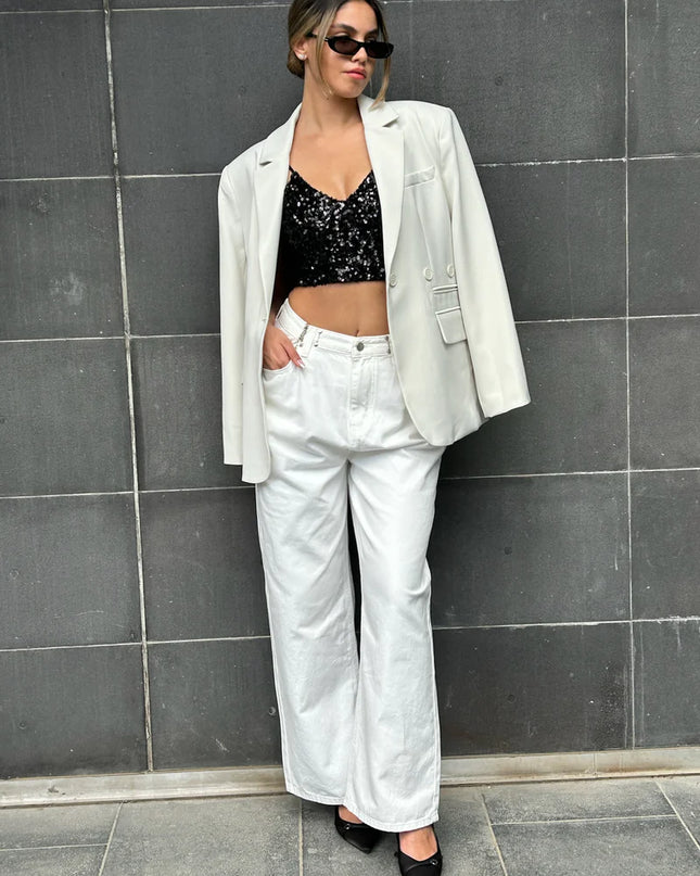 White Louis Jeans