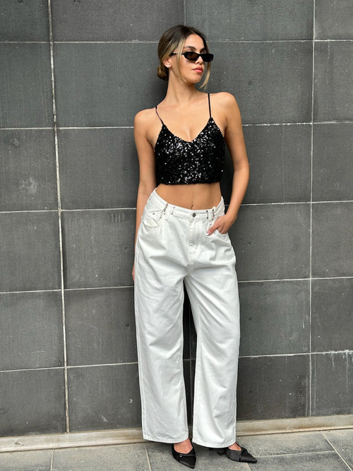 White Louis Jeans